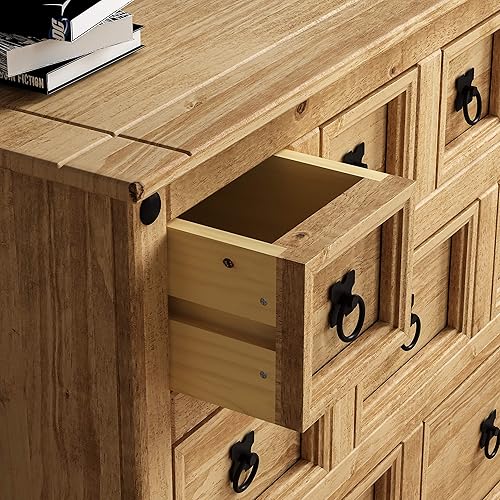 Vida Designs Corona Commode marchande 9 tiroirs en pin Massif - Nail Gallerys
