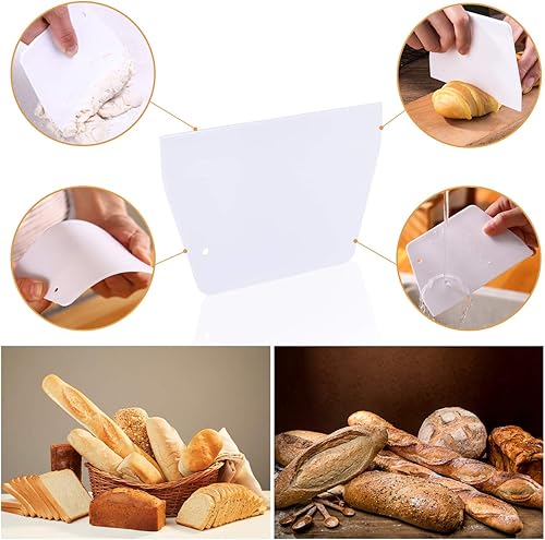 Gifort Banneton à Pain, Banneton Ovale 750g de 28 x 14 x 8 cm, Panier Banneton Brotform en Rotin Naturel pour Pain et Levain avec Tissu en Lin, Racloir Pâte et Lame Boulanger (Ovale-28x14x8 cm) - Nail Gallerys