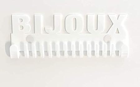 Porte Bijoux Mural - Rangement Collier Galeara - Porte Collier Mural (Mika Bijoux Blanc) - Nail Gallerys