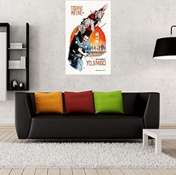 French Unicorn Poster Affiche Film Retro Yojimbo Japon Akira Kurosawa Vintage Toshiro Mifune - Nail Gallerys