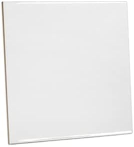 MR.R Lot de 8 carreaux de céramique blancs brillants de 15 x 15 cm pour impression par transfert à chaud, cadre photo personnalisé pour mariage, cadeau d'anniversaire, décoration (15 x 15 cm) - Nail Gallerys