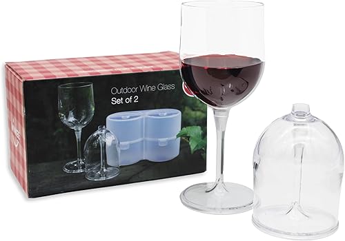 Winkee - Verres à vin 2 pièces à emporter | Verre à vin compact pour toutes les occasions | gobelets à vin | Verres de camping magnétiques | Cadeau pour Noël | Qualité supérieure - Nail Gallerys