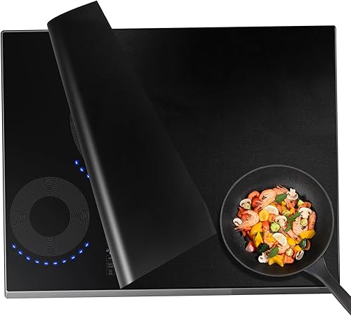 52x61cm Tapis de Protection Plaque Induction, Protection Plaque de Cuisson Induction en Silicone, Tapis de Cuisson à Inductions Anti Rayures Non Slip - Nail Gallerys