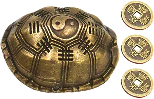 Luxshiny 1 Ensemble Pendentif Carapace De Tortue De Divination Divination Carapace De Tortue Divination Carapace De Tortue Orner Décor Carapace De Tortue Pièce Ancienne Chinoise Pièce - Nail Gallerys