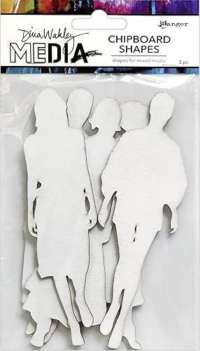 Dina Wakley Media Le panneau d'aggloméré façonne les femmes - Nail Gallerys