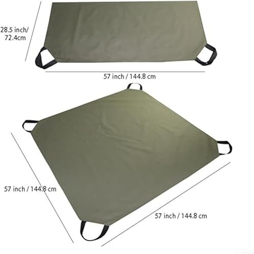 GLFLOW Bâche de jardin robuste imperméable en tissu Oxford 600D avec 4 poignées d'angle pour la collecte des déchets de jardin et le nettoyage - Nail Gallerys