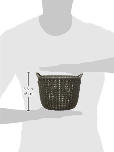 Curver 03701-X64-00 Knit Corbeille ronde Plastique Blanc 20,5 x 19,5 x 16 cm 3 L - Nail Gallerys