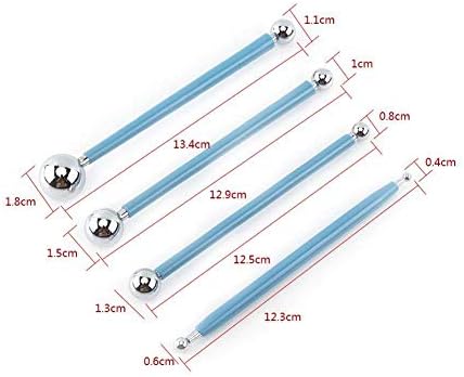 Outils de Modelage à Billes en Métal, 4pcs Outil de Modélisation Boule en Métal, Argile, Céramique, Poterie, Sculpture, Outil de Poterie, Outils de Sculpture en Argile - Nail Gallerys