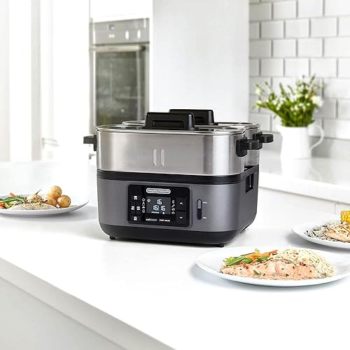 Morphy Richards 470006EE IntelliSteam cuiseur Vapeur Acier Inoxydable, Noir - Nail Gallerys