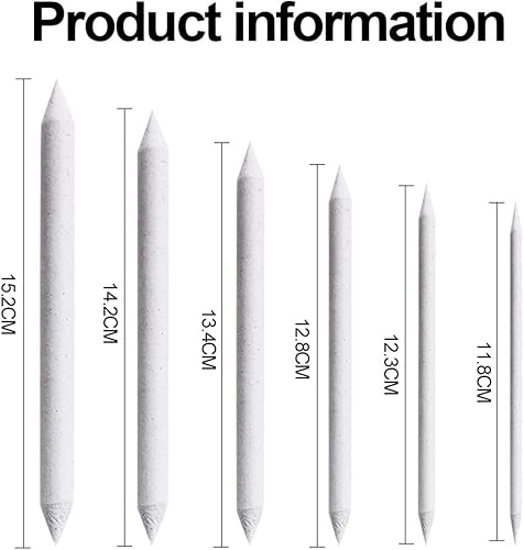 Lot de 9 Estompeur Dessin, Estompe en Papier Dessin, Stylos Mélangeurs, Materiel Dessin pour Sketch Crayon Dessin pour Artistes Étudiants, Blanc - Nail Gallerys