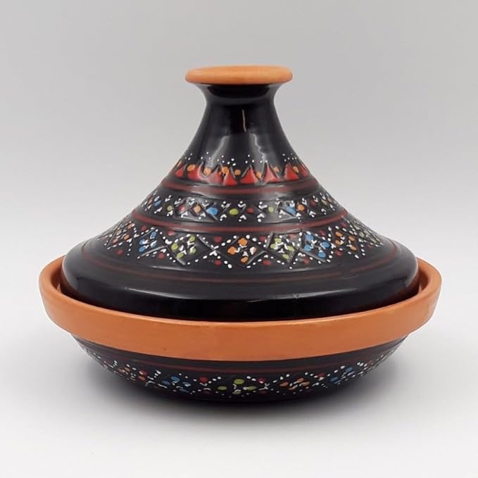 Tajine individuel évasé Marrakech Noir - D 22 cm - Nail Gallerys