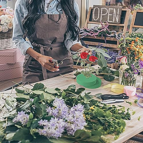 Blocs de mousse florale - blocs de mousse florale ronds, fleurs vertes | Blocs de mousse florale verte pour arrangements floraux, blocs de mousse florale vert humides et secs pour m - Nail Gallerys