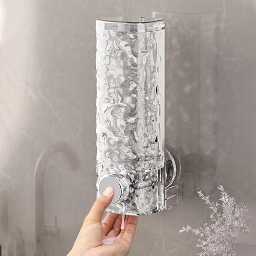 Distributeur de savon mural de 450 ml pour salle de bain, cuisine, bureau, hôtel et école (transparent) - Nail Gallerys