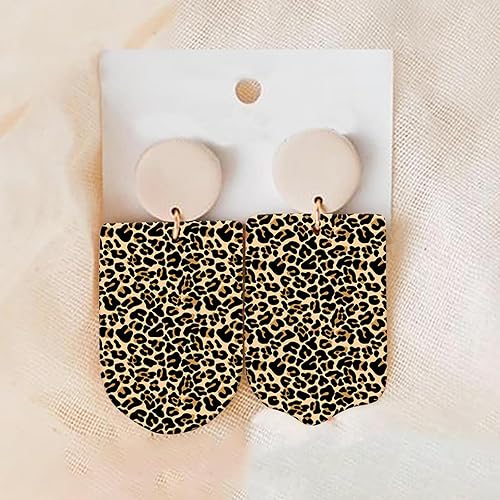 Lot de 10 feuilles de papier de transfert pour argile polymère, motif léopard soluble dans l'eau, feuilles de transfert jetables pour loisirs créatifs, boucles d'oreilles en céramique douce, bijoux et - Nail Gallerys