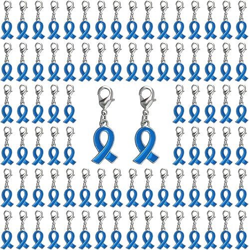 CRAFFANCY Lot de 100 pendentifs en forme de ruban avec fermoirs, broches en alliage pour la fabrication de bijoux, Métal - Nail Gallerys