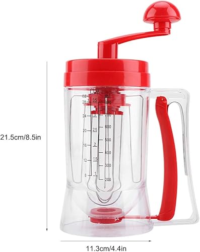 Mélangeur de Pâte, Mélangeur de Pâte à Secouer à la Main Outil Cuisson Machine Distributeur pour Gâteau de Gaufres à Mélange de Pâte à Gâteau Manuel - Nail Gallerys