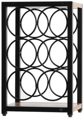 EMINZA Casier Range-Bouteilles Industriel 6 emplacements (H20 cm) Sacha Noir - Nail Gallerys