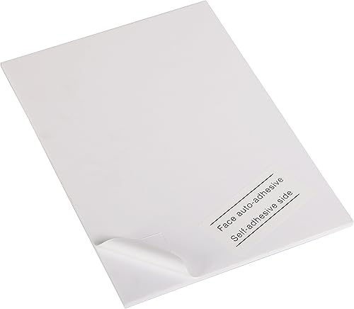 Clairefontaine 93613C - Un paquet de carton Mousse 5 feuilles adhésives 29,7x42 cm, épaisseur 10 mm, Blanc - Nail Gallerys