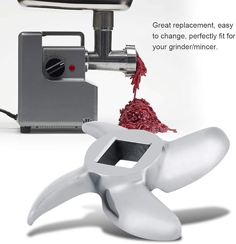 Accessoires de Hachoir à Viande en Acier Inoxydable Couteau Croisé Incurvé Accessoires de Remplacement de Lame de Hachoir à Viande Adaptés à de Nombreux Types de Hachoirs à Viande(12#) - Nail Gallerys