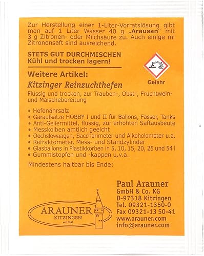 Sulfite de potasse 10g - ARAUNER Arausan - Métabisulfite | Stabilisateur | Conservation le vin la bière le cidre - Nail Gallerys