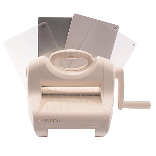 Vaessen Creative Cut Easy - Machine de Découpe - A5 (14,8 x 21 cm) - Gaufrage et Embossage - Kit Complèt pour Débutants - Blanc - Kit pour Scrapbooking Matériel - Nail Gallerys