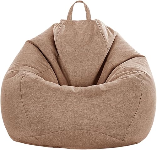 Odot Pouf Poire sans Remplissage, Couleur Unie Doux Pouf, Pouf Salon Chambre pour Adolescente und Adulte, Confortable Fauteuil Pouf, Polyvalent Housse Pouf Poire (L(90x110cm),Beige) - Nail Gallerys