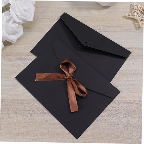 PRETYZOOM 10pièces Enveloppes Créatives Forme De Nœud Enveloppes Roses Élégantes Pour Invitations De Mariage Anniversaires Et Événements Spéciaux - Nail Gallerys