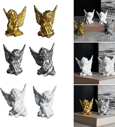 JTQYFI Statue créative de chérubin sympathie cadeau figurines de chérubin pour accessoires de studio photo - Nail Gallerys