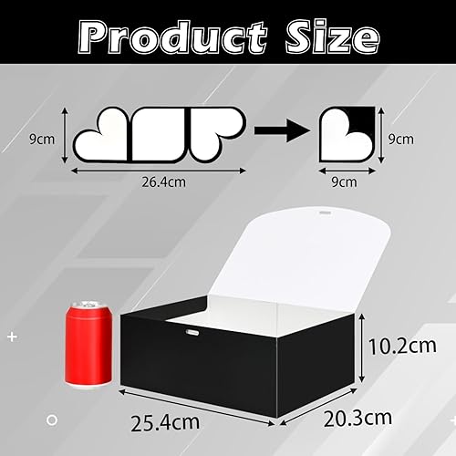 HUAPRINT Lot de 15 boîtes cadeaux noires avec couvercles pour cadeau de mariage, demande en mariage, fiançailles, garçons d'honneur - 25,4 x 20 x 10 cm - Nail Gallerys