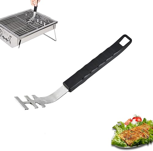 Pince à Grille en Acier Inoxydable - Poignée Anti-Chaleur 28 cm pour Grilles Acier/Fonte, Accessoire Universel Barbecue Jardin et Camping - Nail Gallerys