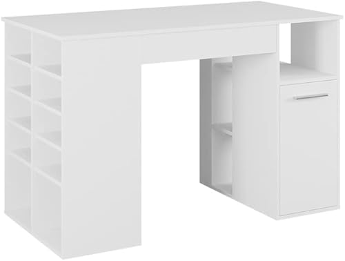 Vicco Bureau, Sonoma/Blanc, 100 x 50 cm - Nail Gallerys