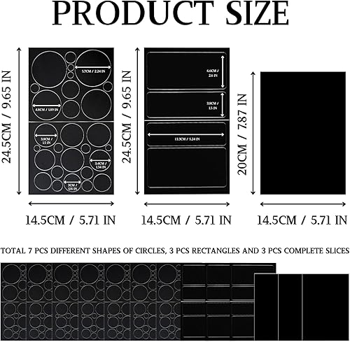 KEYRI 211 Pièces Patchs de Réparation Formes Rondes et Rectangulaires Nylon Patch Autocollant pour Vestes, Tentes et Vêtements D'extérieur Down Jacket Patches pour Tissus à Surface Lisse (Noir) - Nail Gallerys