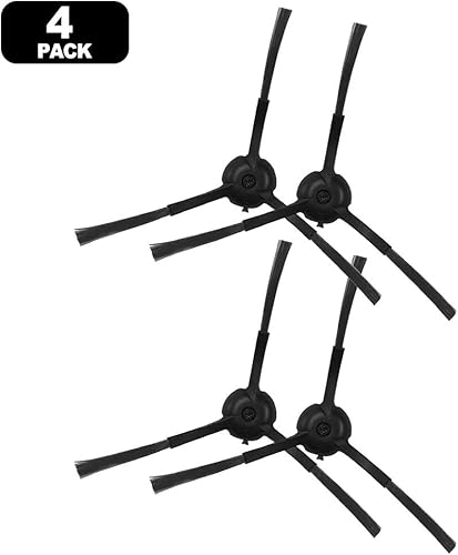 Lot de 4/10 brosses latérales de rechange pour aspirateur robot Cleanova W7/W11 - Accessoires d'installation facile (lot de 10) - Nail Gallerys
