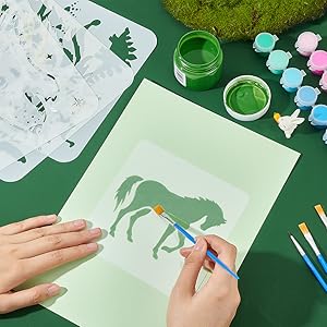 Pochoir à dessin de cheval