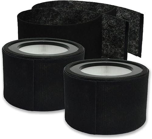 PUREBURG Lot de 2 filtres HEPA de rechange avec 4 pré-filtres carbone compatibles avec les purificateurs d'air Soehnle Airfresh Clean 400 - Nail Gallerys