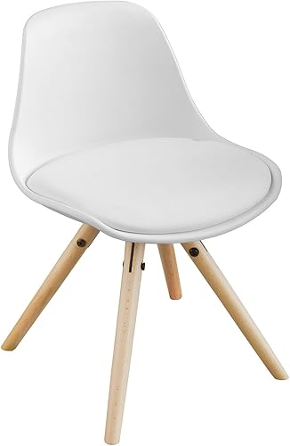 SoBuy® Siège Chaise, chaises, tabouret, hauteur 35 cm, blanc, fst46 de W - Nail Gallerys
