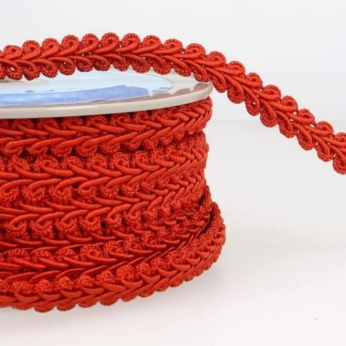 Gimp Galon tressé Rouge Vendu au mètre - Nail Gallerys