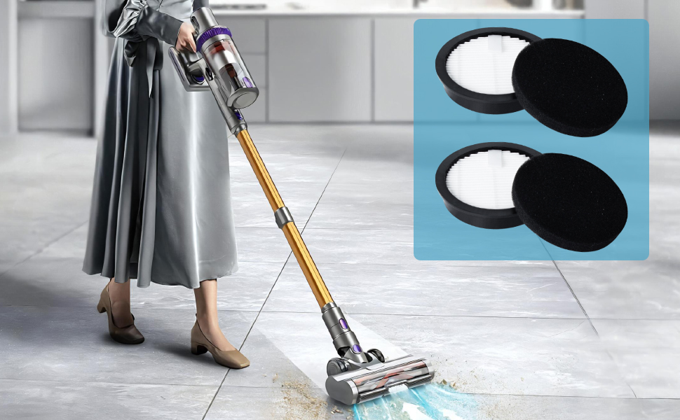 Fixbetter Filtre Hepa de rechange pour aspirateur sans fil Laresar Elite 3