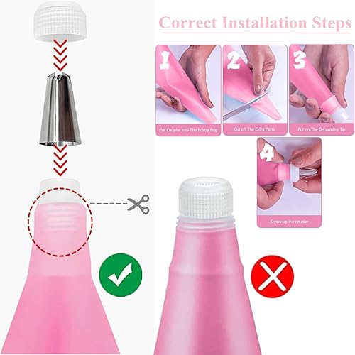 AZOMKER Douille Patisserie, Poche a Douille Patisserie, Kit Patisserie, Ustensiles à Pâtisserie, Poche a Douille Patisserie Professionnelle (129 Pièces) - Nail Gallerys