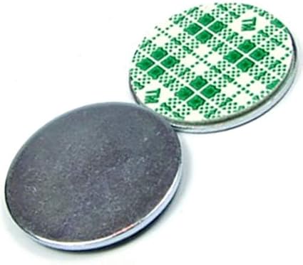 Disques métalliques autocollants en acier (DC01) galvanisé - Ø 30 mm 60 pièces - Contrepartie pour aimants - Nail Gallerys