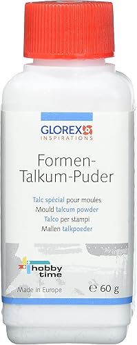 GLOREX 60 g Multicolores Poudre de Talk Multicolore 4 x 3,5 x 10,5 cm - Nail Gallerys