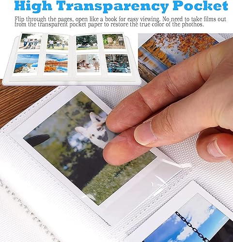 Mini Album Film, EAAERR Album Photo 256 Pochettes pourCompatible avec Fujifilm Instax Mini Film (54 x 86 mm)/ Papier Photo Polaroid Zink (50 X 76 mm)/ Papier Photo Kodak Zink (Violet) - Nail Gallerys