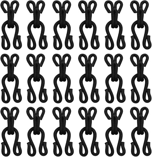 Lot de 30 crochets à coudre et œillets de 37 mm pour robes, manteaux, boutons, grands crochets recouverts de tissu, accessoires de couture invisibles pour pantalons, jupes - Nail Gallerys