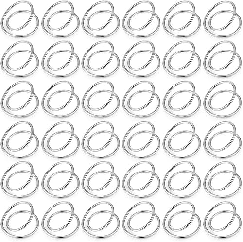 MaItagkam 36 Pcs MéTal Spirale Ronde Boucles Simples Ronds de pour Mariages RéCeption DîNer Buffet Table DéCor Argent - Nail Gallerys