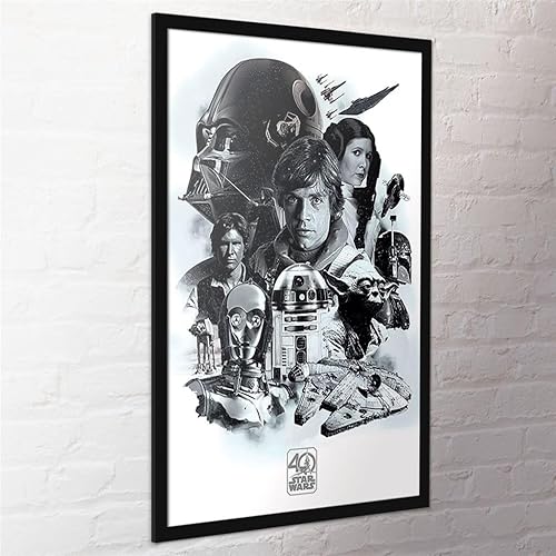 Star Wars 40th Anniversary (Montage) 61 x 91.5 cm Maxi Poster - Nail Gallerys