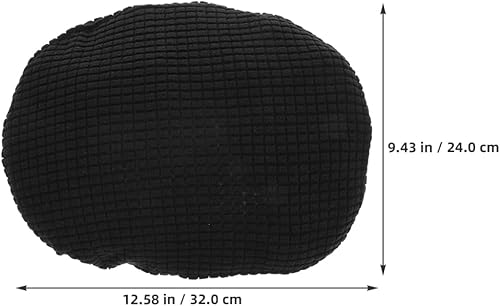 Angoily Lot De 2 Housses De Coussin pour Fauteuil Inclinable Pivotant en Polyester Noir - Nail Gallerys