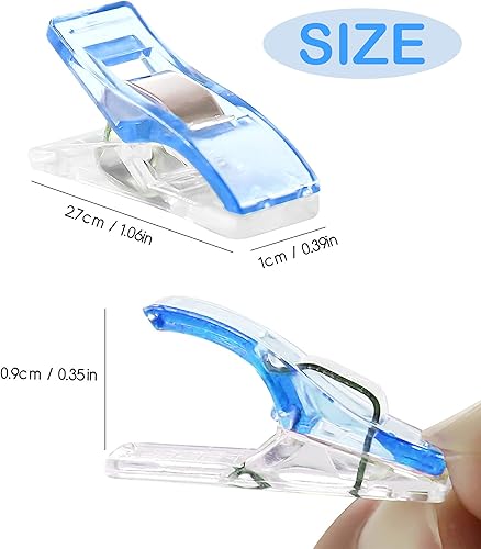 Clips Pinces Pinces Couture, 50 PCS DIY Porte-Photo, Clips Couture en Plastique pour travaux manuels, Accessoires de Couture, Pinces à Tissu, pour Couture, Quilting, Crochet (A) - Nail Gallerys