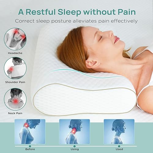 Releep Oreiller Réglable en Hauteur, Oreiller Rafraîchissant, Coussin Mémoire Forme, Buff - Nail Gallerys