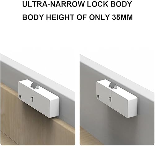 Verrou d'empreintes digitales lumineux RVB pour tiroirs avec fonctions de sécurité avancées et longue durée de vie de la batterie - Nail Gallerys