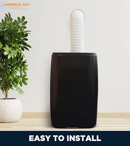 Connecteur mural blanc pour climatiseur mobile, compatible avec deux tailles de tuyau d’échappement (15 et 16 cm), fourni avec un couvercle d’obturation et des prises, avec filetage à droite. - Nail Gallerys